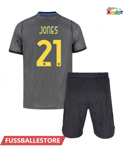 Günstige Inter Milan Curtis Jones #21 3rd trikot Kinder 2026-27 Kurzarm (+ Kurze Hosen)